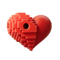 Heart Chew Toy — Red