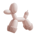 Balloon Dog Toy — Blush